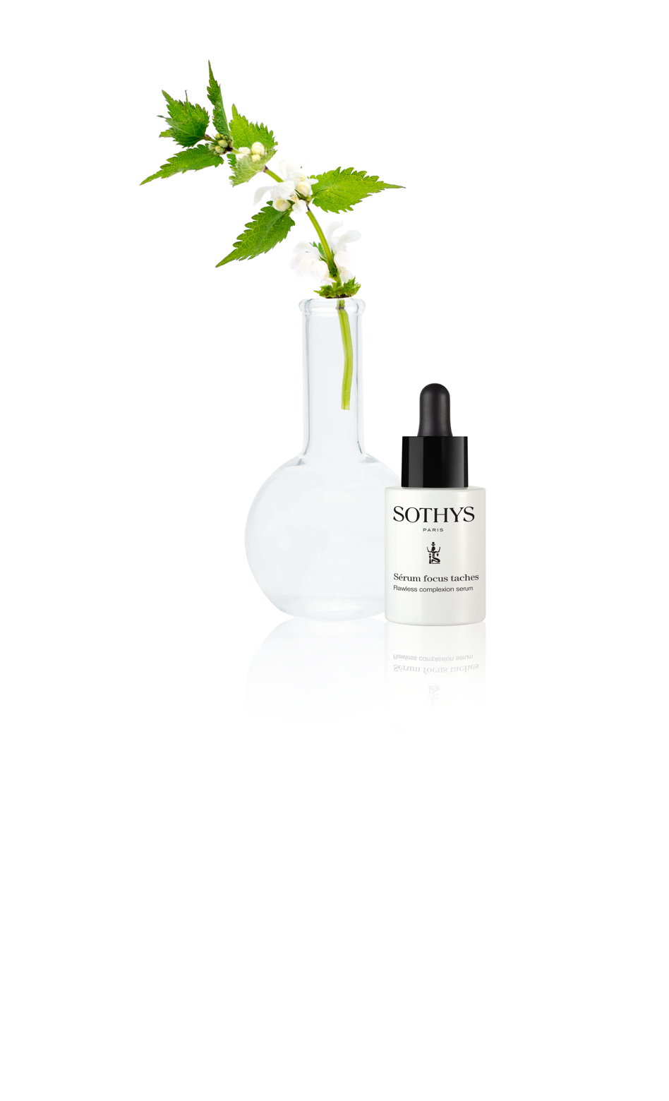 Sothys Flawless Complexion Serum dropper bottle with botanical